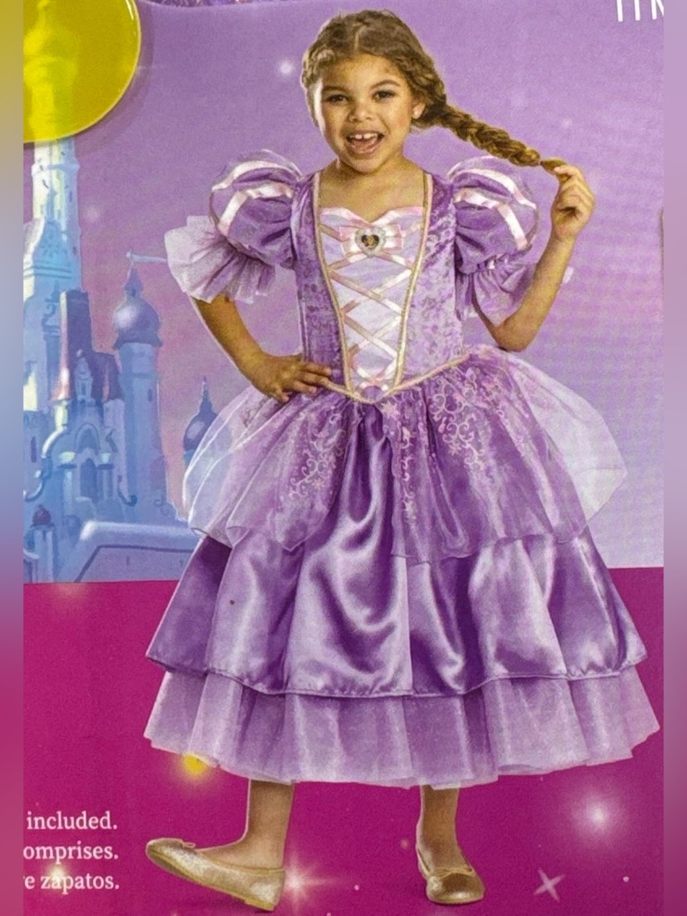 Disney Princess Rapunzel Purple & Pink Princess Costume Dress Like New
